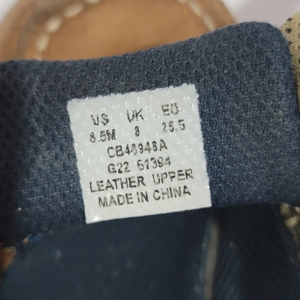 Sperry Top-Sider Kids‎ Billfish Tan Leather Boat Shoes Loafers 8.5M CB48948A